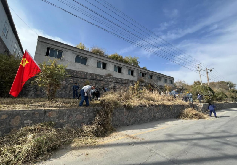 有工投党员干部、团员青年的耕耘那处便是公司最美丽的一角-----3044am永利集团工投公司开展环境专项整治主题党日、团日活动