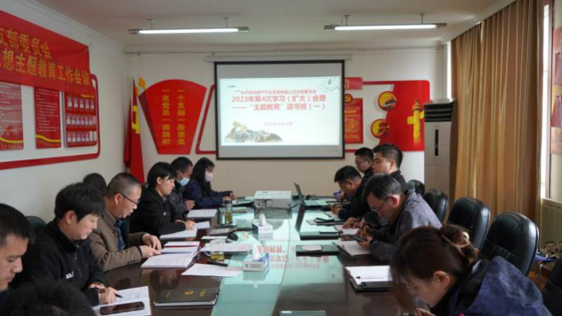 突出严实导向  注重学以致用——3044am永利集团汽贸公司党支部理论学习中心组主题教育读书班开班