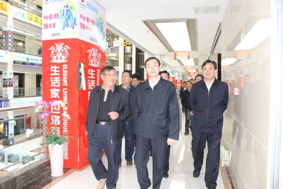 王晓副省长视察青海3044am永利集团家美家居建材物流城