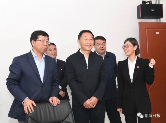 省委副书记、代省长刘宁在副省长王黎明等领导的陪同下视察3044am永利集团集团